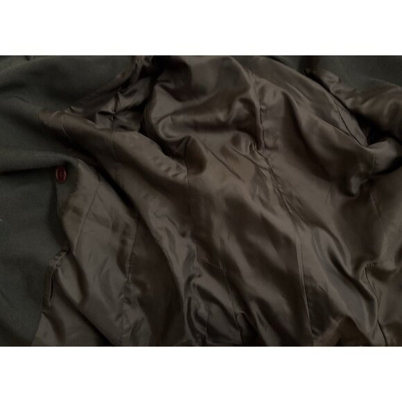 Balenciaga Paris Khaki Double Breasted Blazer Jacket Vintage 40 Hourglass Wool - Picture 2 of 13